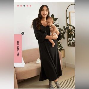 Hatch Collection Longsleeve Pointelle Nightgown